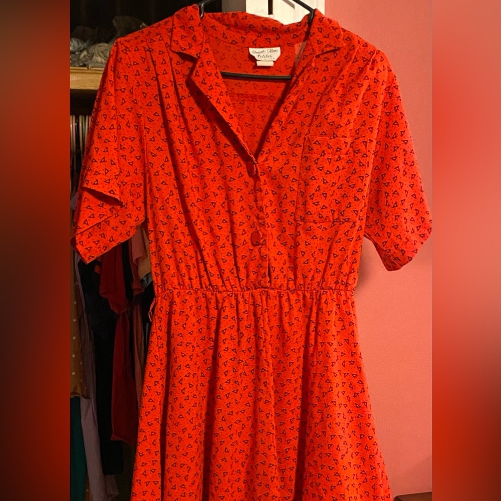 Vintage Stuart Allen Dress Size 10 Petite